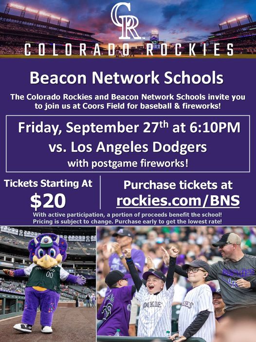 Join us at the Rockies!